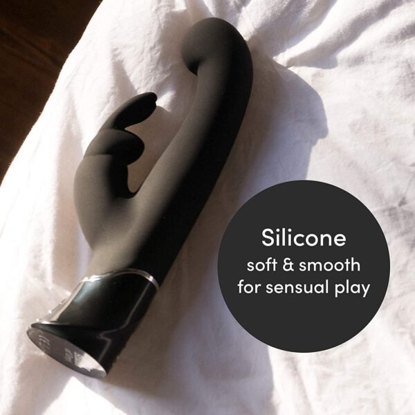 Fifty Shades of Grey Greedy Girl Rabbit Vibrator - 5.5 Inch Silicone G Spot Vibrator for Women - Dual Stimulation Adult Sex Toy - Gifts for Women -Rechargeable & Waterproof - Black - Image 2