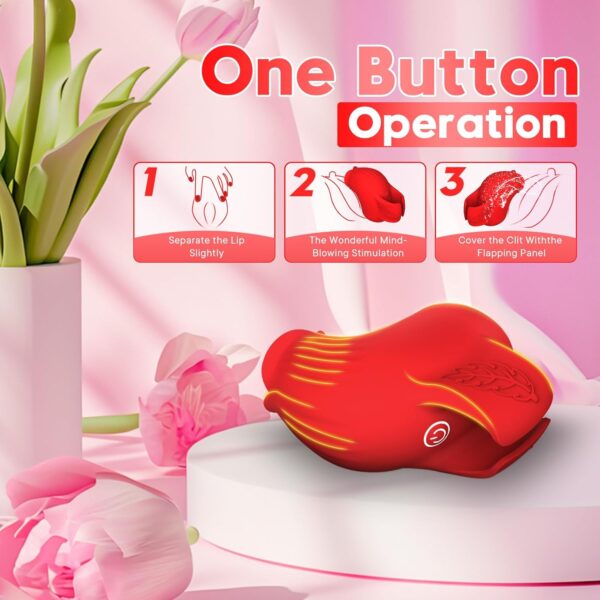 Vibrator Adult Sex Toy for Women, Vibrator Tongue Sucking G-Spot Dildo Suction Cup Sex Toy 4Women with 10 Vibrating Suction Modes Adult Toy Bullets Clitoral Nipple Licker Vibrator Clitoral Stimulator - Image 2