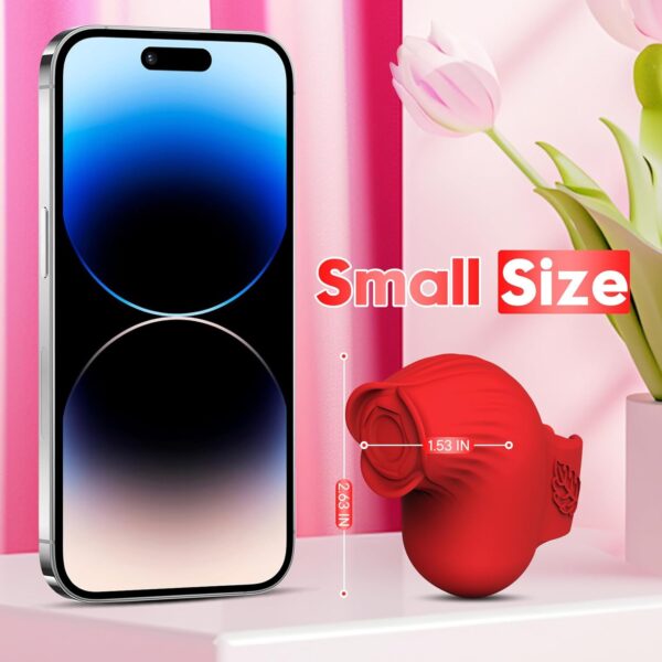 Vibrator Adult Sex Toy for Women, Vibrator Tongue Sucking G-Spot Dildo Suction Cup Sex Toy 4Women with 10 Vibrating Suction Modes Adult Toy Bullets Clitoral Nipple Licker Vibrator Clitoral Stimulator - Image 8