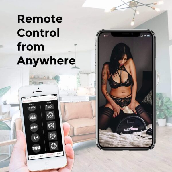 Motorbunny Original Ride-On Sex Machine - Dildo Mount Includes Link Remote App Controlled Vibrator, Rotation & Vibration Machine with 4 Attachments and 11 Settings Sex Toys for Couples, Men, Women - Image 7