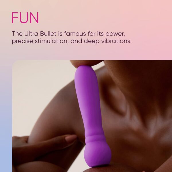 Ultra Bullet Vibrator - 20 Powerful Modes USB Rechargeable & Whisper Quiet Bullet Massager Vibrators for Women - Image 4