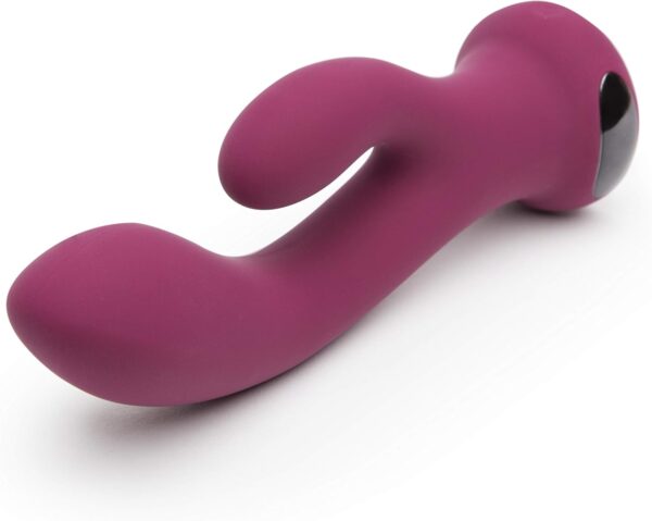 Lovehoney Mantric Rabbit Vibrator - 4.5 Inch Curved Silicone G Spot Vibrator for Women - Beginner Friendly Dual Stimulation Adult Sex Toy - Rechargeable & Waterproof - Pink - Image 7