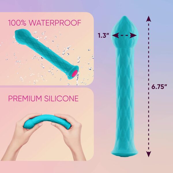 Diamond Wand Body Massager with 21 Function Mode Multi-Function Personal Intimate Massager Waterproof Clitoral and G Spot Stimulator Lightweight Textured Vibrator Adult Sex Toy for Women - Image 6