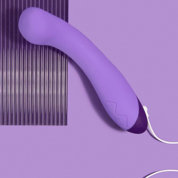 Blush Novelties Wellness G Ball Vibrator - Rechargeable 7G Spot Stimulating Massage Wand - 10 Unique Vibrating Functions - Ultrasilk Smooth Puria Silicone - IPX7 Waterproof 1 Yr Warranty - Purple - Image 6