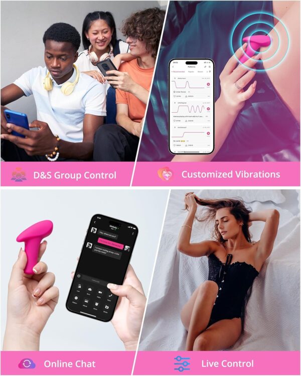 LOVENSE Ambi Mini Bullet Vibrator, Small and Discreet Powerful Stimulator with Long Distance Bluetooth Wireless Control, Hammer Shape to Pinpoint Stimulate - Image 3