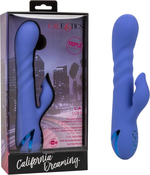 CalExotics California Dreaming L.A. Love Vibrator - SE-4351-12-3 Blue