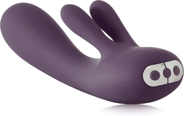 Fifi Rabbit Vibrator, Powerful, Whisper Quiet, Waterproof, USB Rechargeable, 100% Medical Grade Silicone - Purple