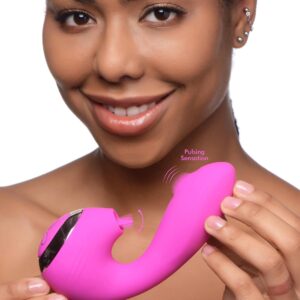 Inmi 10X Licking G-Throb Rechargeable Silicone Vibrator, Pink