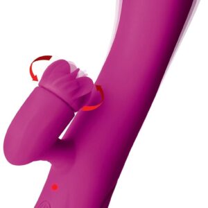 Inmi Pleasure Petal Silicone Rabbit Vibrator with Rotating Petals