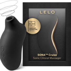 LELO SONA Cruise Suction Vibrator for Enhanced Pleasure, Waterproof and Rechargeable Clit Sucker Sex Toy for Women, Clitoris Stimulator, Black