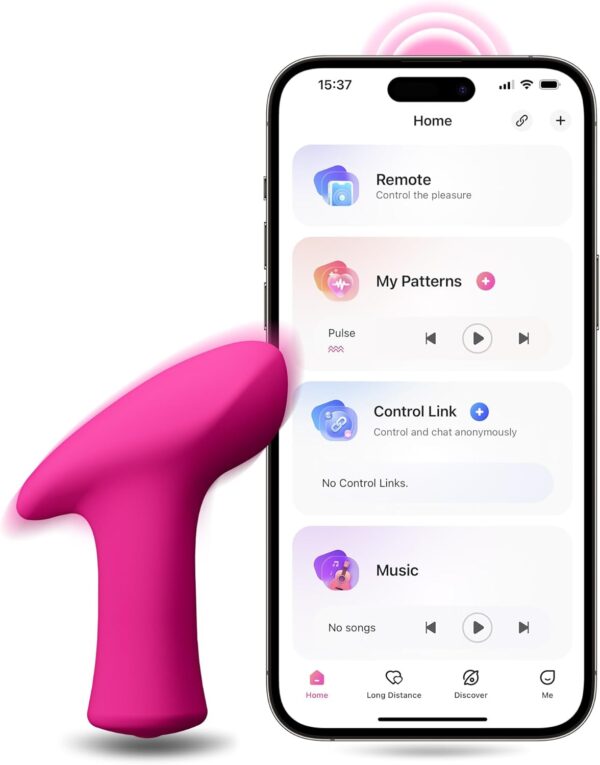 LOVENSE Ambi Mini Bullet Vibrator, Small and Discreet Powerful Stimulator with Long Distance Bluetooth Wireless Control, Hammer Shape to Pinpoint Stimulate