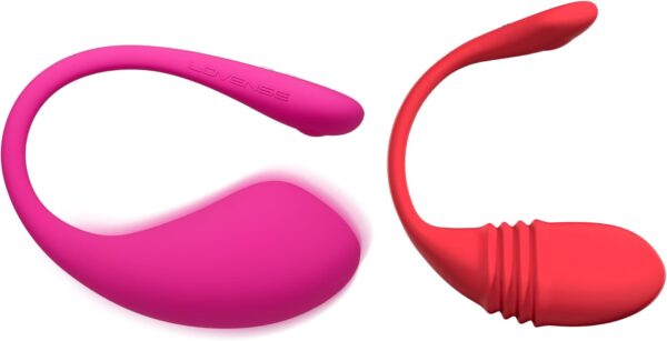 LOVENSE Vulse Vibrator Thrusting & Vibration 2 in 1 Sex Toys, G Spot Stimulator+LOVENSE Lush 3 Bullet Vibrator for Women Adult Sex Toys,Rose Pink