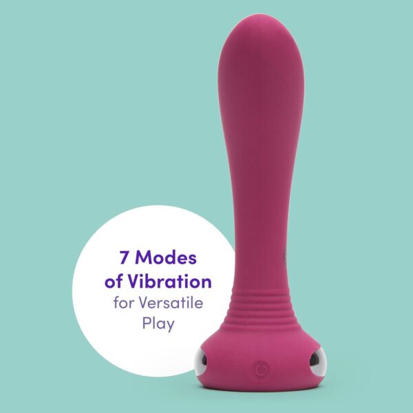 Lovehoney Pink Mantric Rechargeable G-Spot Vibrator - Silicone - 100% Waterproof