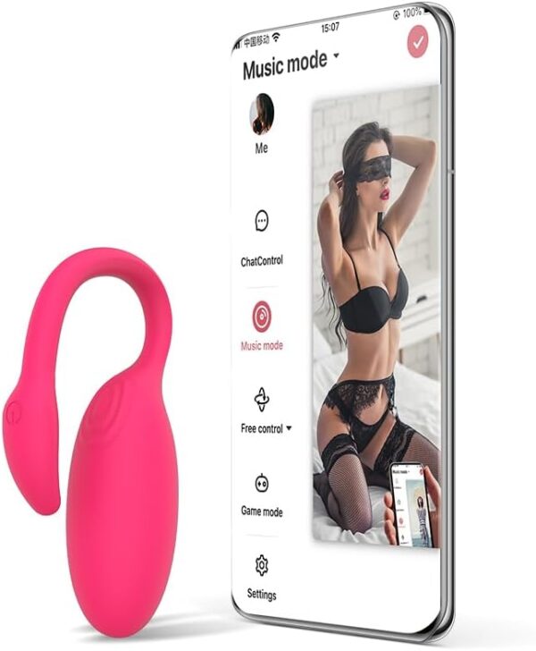 Magic Motion Flamingo Wearable Vibes, Intelligent Wearable Massager Remote Control Massaging Tool App with iOS Android Personal Intelligent Massager Wearable Vibrator Adult Toy Designed for Ladies