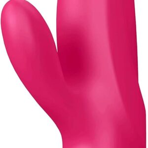 Satisfyer Mr. Rabbit Vibrator - G-Spot and Clitoris Stimulator, 12 Vibration Programs, Flexible Shaft, Retaining Ring - Soft Silicone, Waterproof, Rechargeable