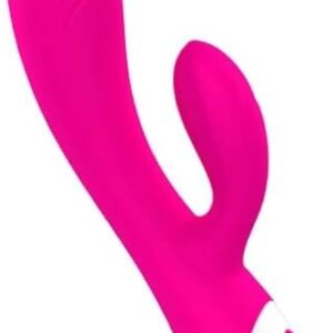 Vibrator Heating G Spot Powerful Dildo Women Rabbit Vibrator Dual Vibration Clitoris Vagina Massage for Women Masturbators Adult Sex Toys(Red)