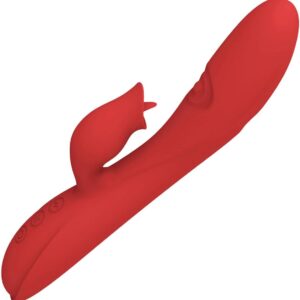 Vibrator Powerful 7-Frequency Tongue Licking and Slapping Vibrator Three-Point Vibration Vaginal Massage Clitoral G-spot Rabbit Vibrator Adult Sex Toy