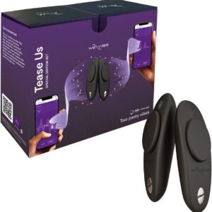 We-Vibe Tease Us Set Moxie + Moxie - Wearable Panty Vibrators for Women - Clitoral Stimulator with 10 Vibration Modes - App Controlled & Whisper Quiet-Rechargeable & Waterproof Adult Toys for Couples